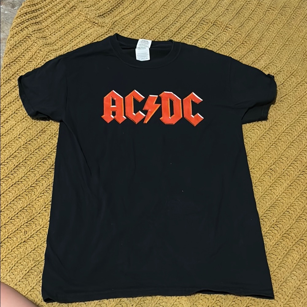AC DC black band tee